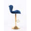 Ensemble de 2 tabourets de bar, avec repose-pieds chromé et base pivotante réglable en hauteur-491481036