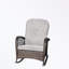 Chaise berçante d'extérieur en osier avec assise large et coussins moelleux-1329461669
