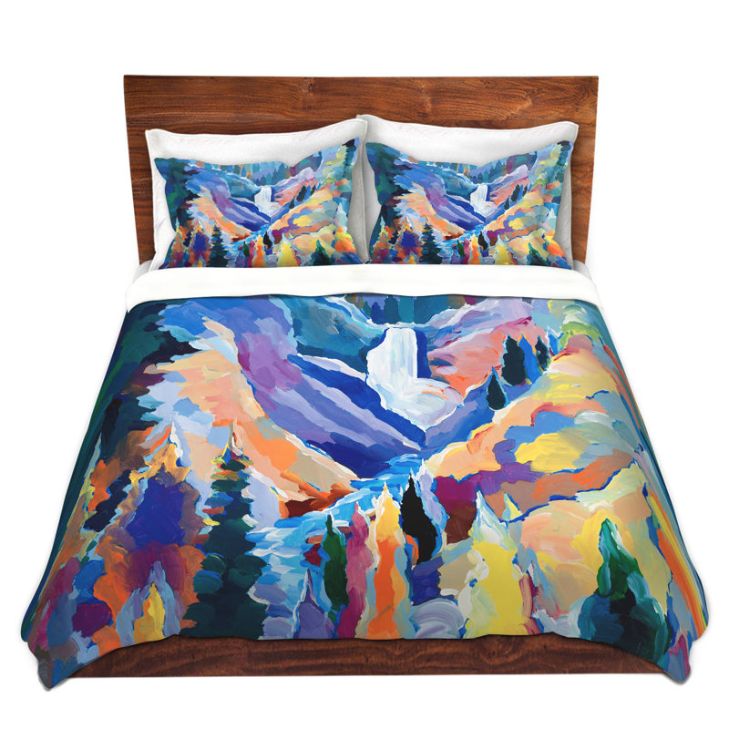 Ensemble de housse de couette yellowstone, 1 housse de couette grand + 2 taies standards
