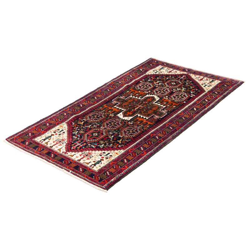 Tapis bleu foncé Royal Baluch 3 pi 5 po x 7 pi 3 po