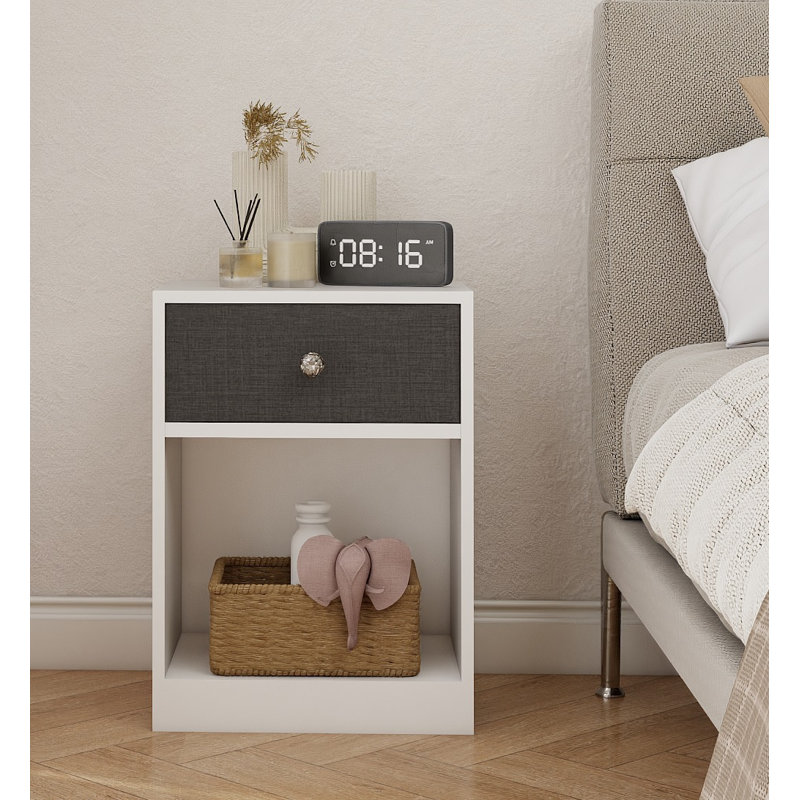 1  Drawer Bedside Table with Storage 