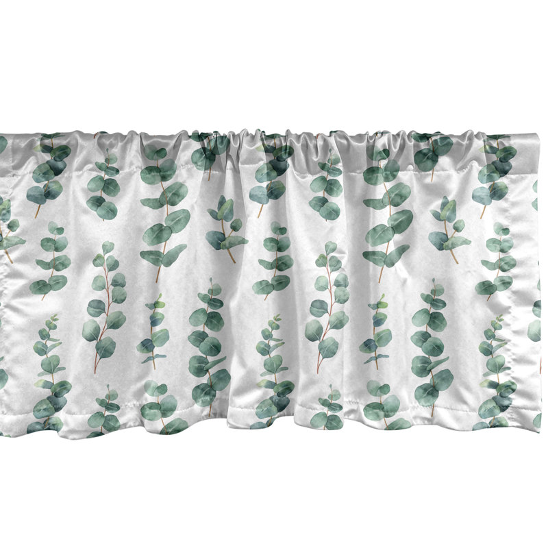Cantonnière Eucalyptus Ambesonne, L 54 po x L 12 po