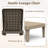 74" All-Weather Resin Chaise Lounge Chair, 5-Position Adjustable Reclining Patio Armless Lounger, Set of 2-90422821