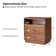 Lanfri Mid-Century 29'' H Nightstand Pull-Out Tray with USB and LED Light （Set Of 2）
