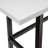 Metal Base Writing Desk with Power Outlet-2074536862