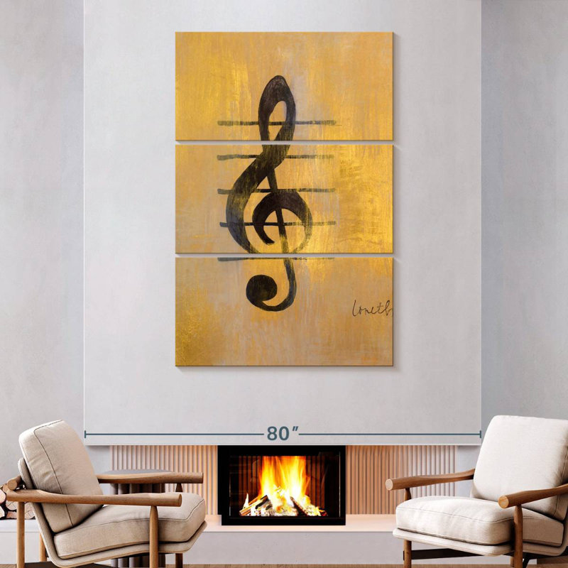 Abarca Treble Clef, 74" H x 48" W