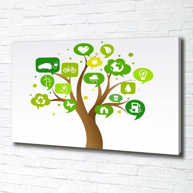 Ecological Tree - Wrapped Canvas Print