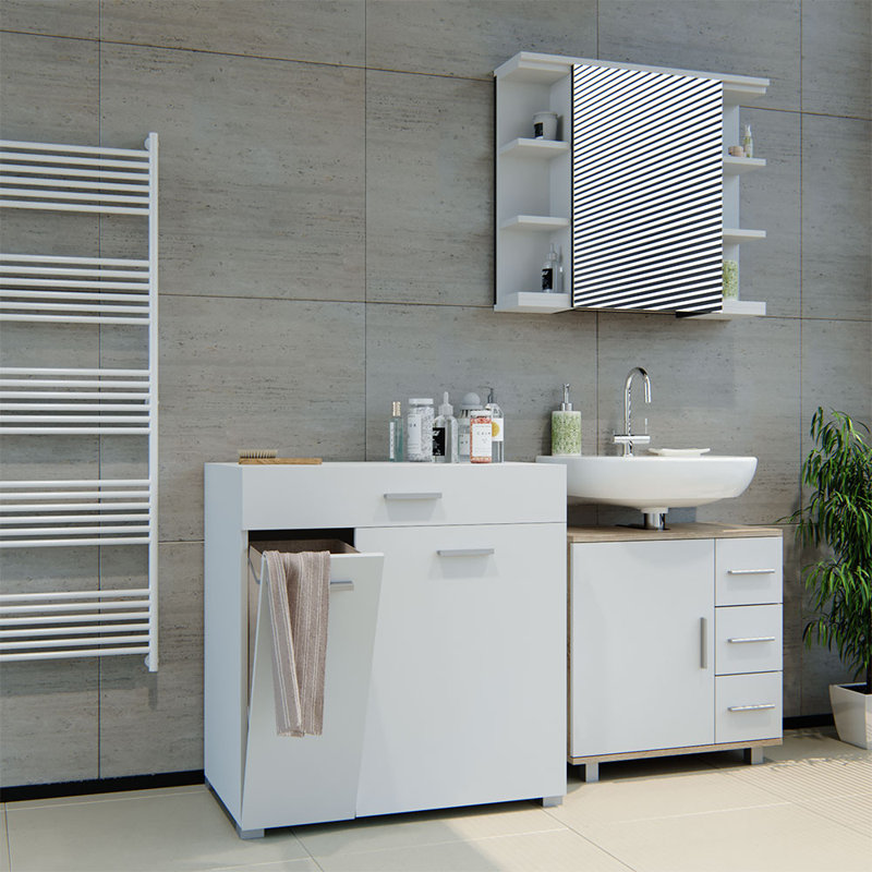 Wood Cabinet Laundry Hamper