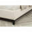 Rolled Channel Tufted Headboard Upholstered Bed