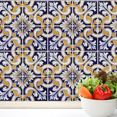 Abstract Non-Wall Damaging Tile Decals