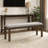 Hadubert Fabric Upholstered Bench