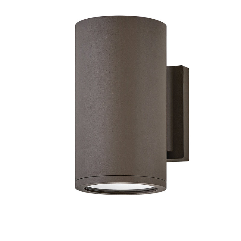 Silo 1 - Bulb 8" H Outdoor Armed Sconce, Architectural Bronze