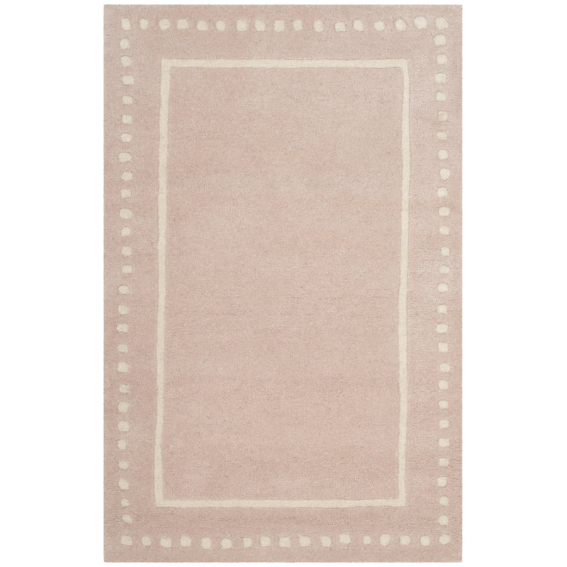 Tapis beige en laine touffeté à la main Cruz, Rectangle 2 pi 6 po x 4 pi