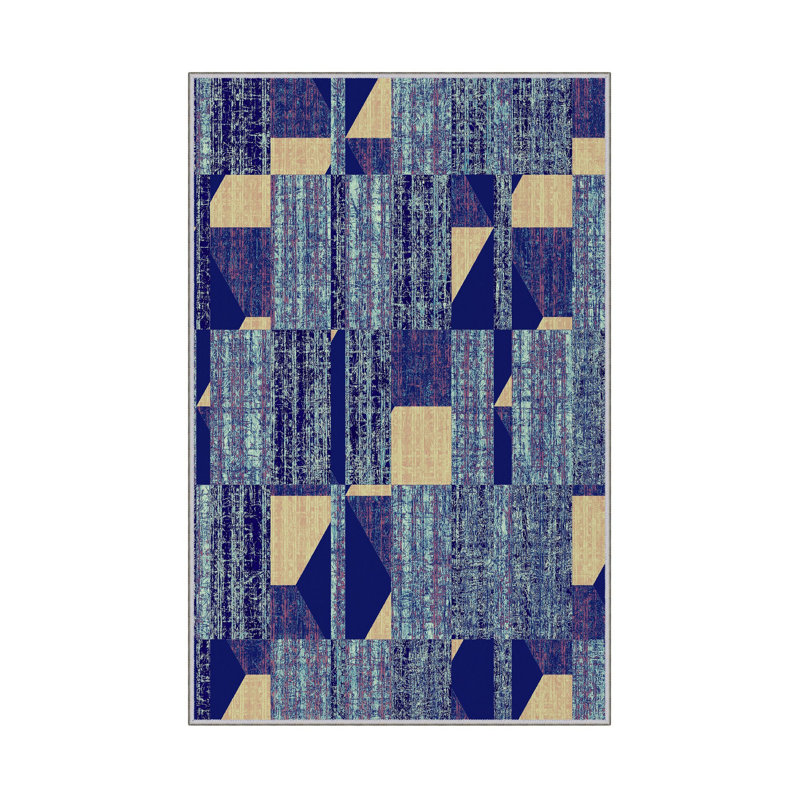 Antibacterial Hall Carpet (2.6 x 6.6 Ft) | 100% Polyester, 0.4 in Pile Height | Non-Slip PVC Dot Underside, Machine Washable | 3D Digital Printing, Durable & Stylish for Entryways, Living Rooms & More