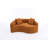Boneless S-Curved Chenille Sectional Sofa: Dual-Depth (21.3" & 26.8"), No Assembly, Compact For Small Spaces, 400 Lbs, 66.9" L-142121852