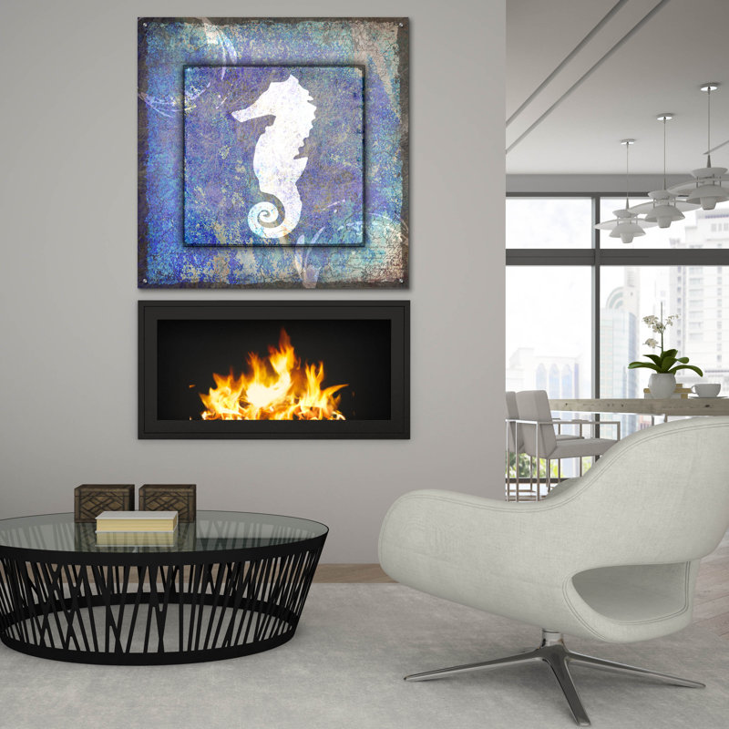 «Beach House Sea Horse» par Lightbox Journal, H 36 po x l 36 po x P 0,2 po