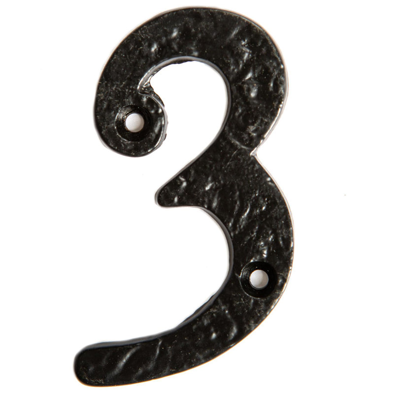 7.7cm H Iron House Number