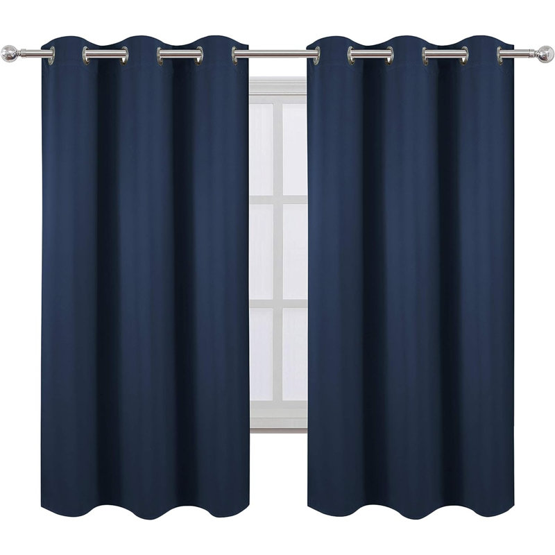 Ogata Room Darkening Curtain Single Panel, Lavender, 52" W x 84" L