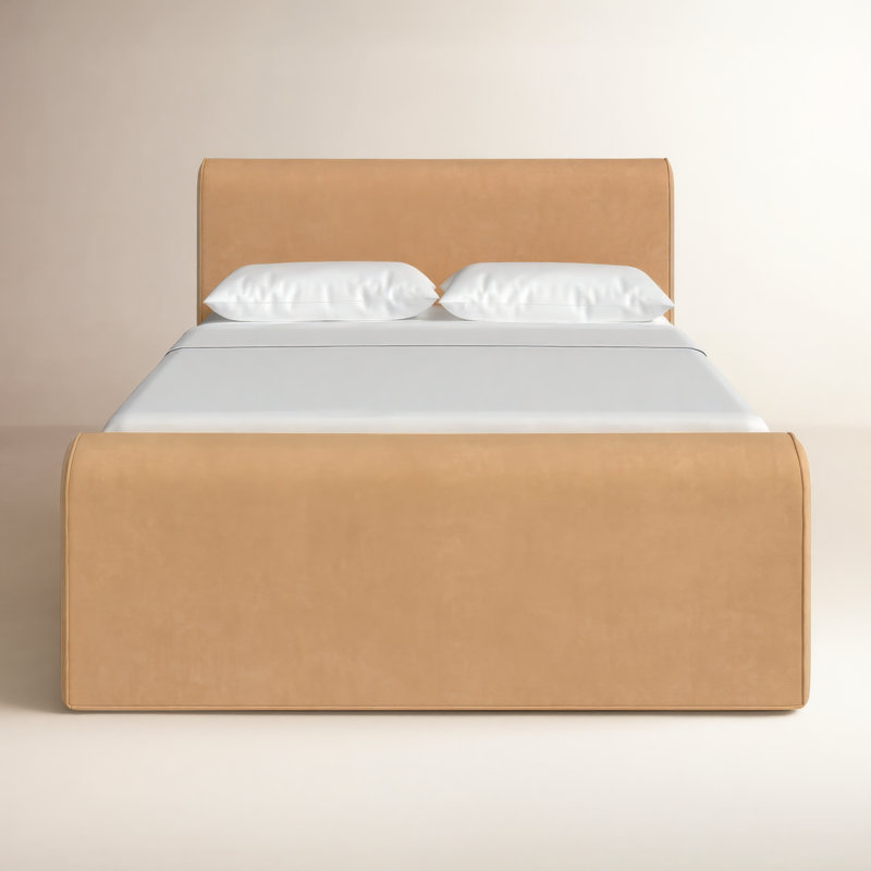 Mitchell Upholstered Bed, Queen, Surrey Camel