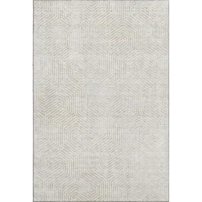 Premium Machine Washable Prisco Ivory Rug