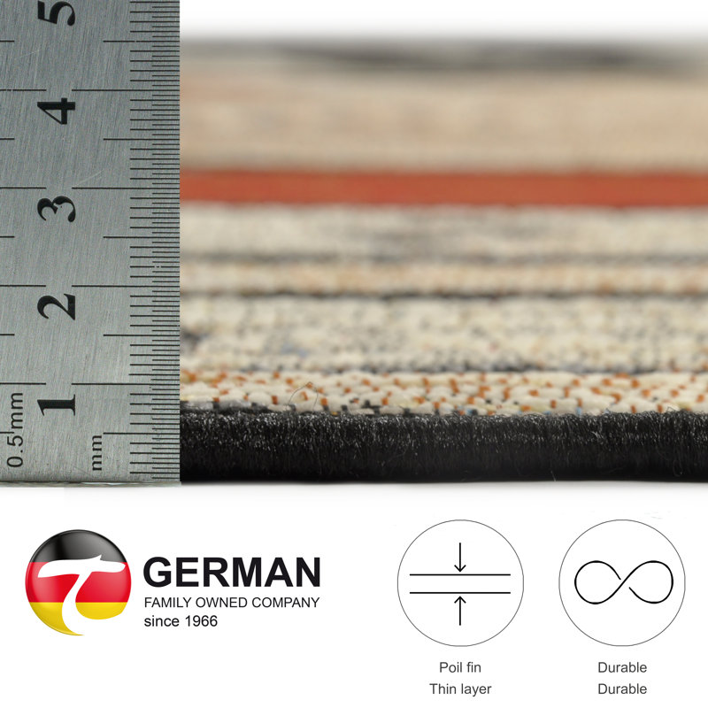 Dermot Flatweave Beige Rug, Round 60cm
