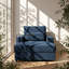 Canapé convertible moderne en chenille l 42,5 po x P 51,4 po x H 34,3 po