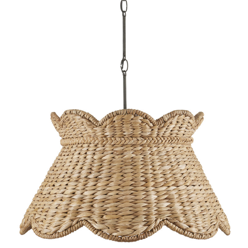 Luminaire suspendu cloche 1 lumière Finnian, H 18,75 po x l 24,25 po x P 24,25 po