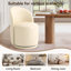 PU Leather Barrel Swivel Armless Dining Chair-367095137