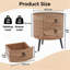 47 cm W Bedside Table