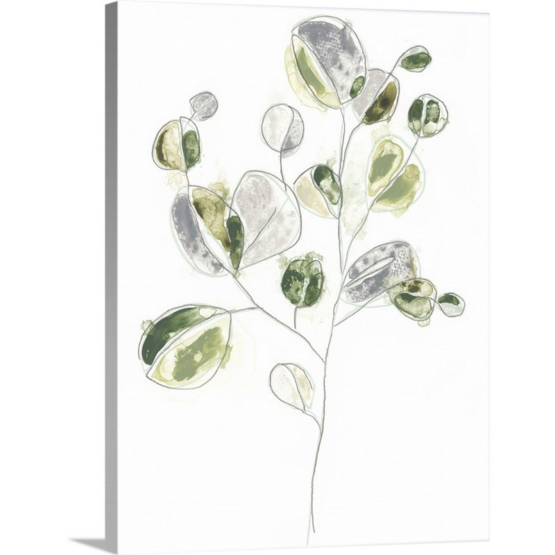 Sea Greens II, art mural sur toile, Toile tendue, H 40 po x l 30 po