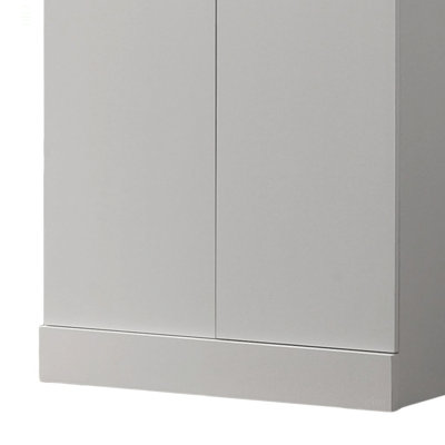 Armoire de rangement blanche moderne à double porte l 24 po