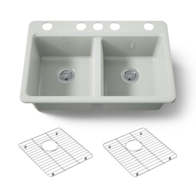 Riverby 33 In. Undermount Double-Bowl Kitchen Sink