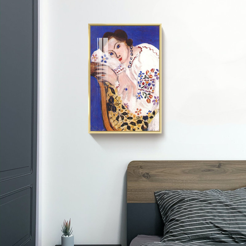 Matisse, reproduction d'art, L 16 po x H 24 po x P 1,3 po, Encadrement doré