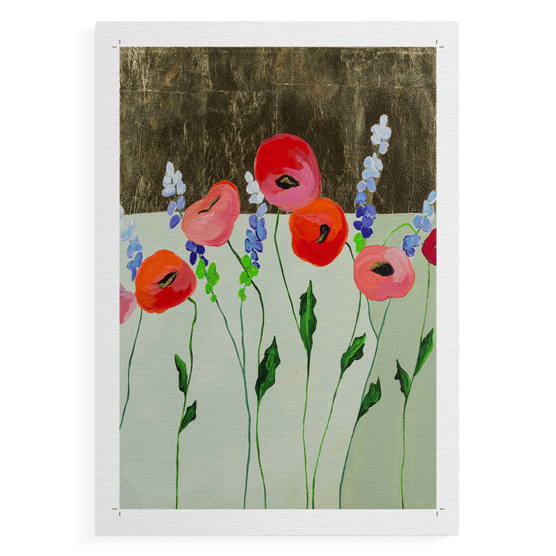 Poppy Party - Impression sur toile seulement - NON CADRE, H 12 po x l 8 po
