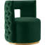 Fauteuil d'appoint pivotant en velours Demetric-92297922