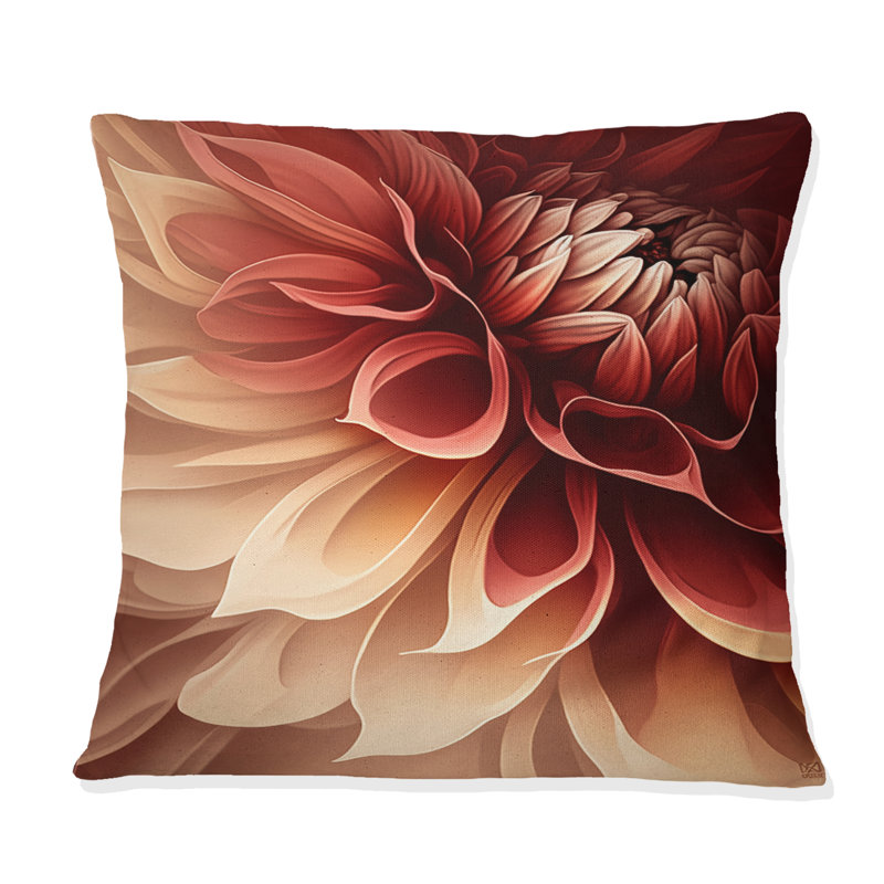 Coussin Orange Dahlia Flower IV - Dahlia