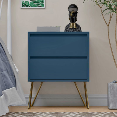 45cm W Manufactured Wood Bedside Table
