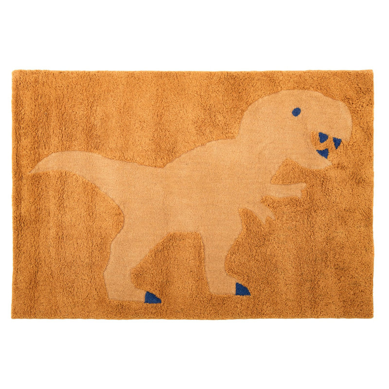 T-Rex Hand-tufted Rug, Rectangle 5' x 7'