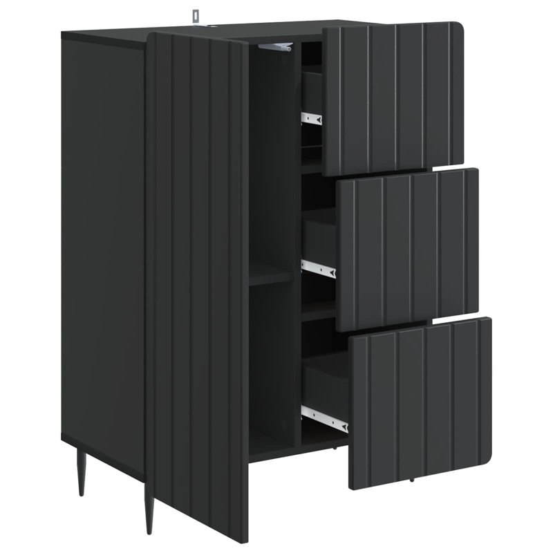 66cm Sideboard, Black