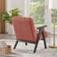 Chaise d'appoint moderne Tysha avec structure en bois espresso-106839918