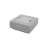 Brooklyn 40" Square Concrete Fire Pit with Wind Guard, Burner Lid, and Propane Tank Cover-1228671802