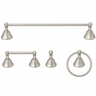 Ensemble de quincaillerie d'accessoires de salle de bain 4 pièces Mississippi P4BMIS18