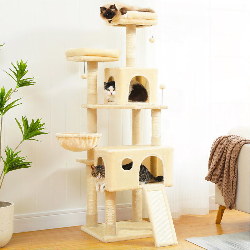 Tour pour chat 64 po, Beige