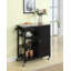 Chariot de cuisine roulant avec tiroir et armoire, îlot de cuisine mobile avec tablettes et porte-serviettes pour la salle à manger ou le bar à café-33246789
