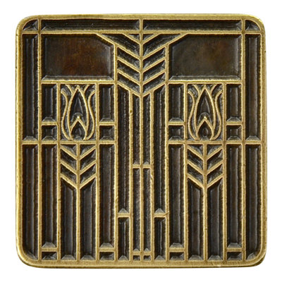 Arts And Crafts Square Knob