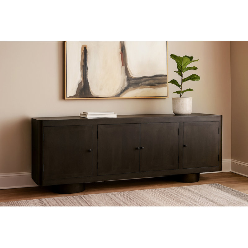 Buffet en bois massif 4 portes Crossman