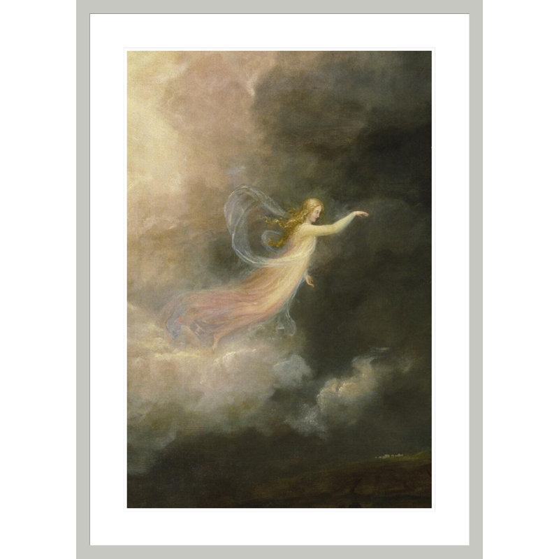 «The Angel Apparearing to the Shepherds» (détail) par Thomas Cole, impression giclée encadrée, H 41,5 po x l 30,17 po
