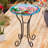 22.5'' H Glass Bird Bath with Metal Stand