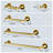 5 Piece Bathroom Hardware Set,brass Bathroom Accessories Kit Wall Mounted-111041376