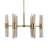 Everly Quinn Highfill 12 Light Brass Chandelier